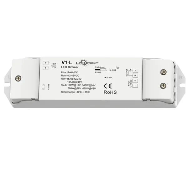 LEDprodukt LED prijímač V1-L RF 2,4GHz 15A