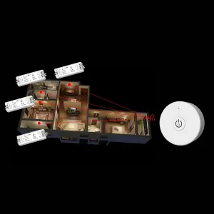 LEDprodukt LED ovládač RF12 mini biely
