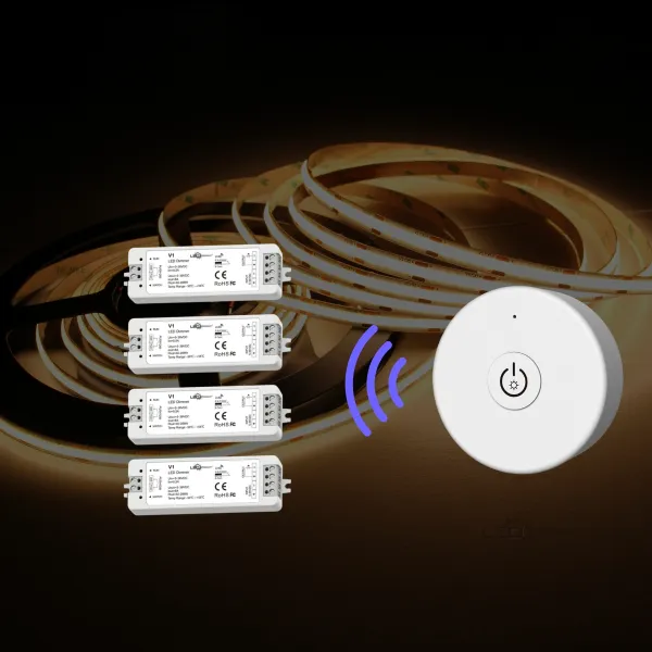 LEDprodukt LED ovládač RF12 mini biely