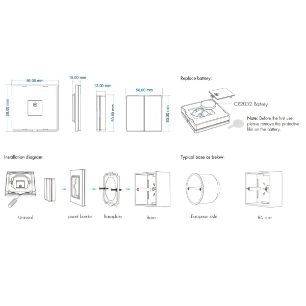 LEDprodukt LED ovládač RF12 glass