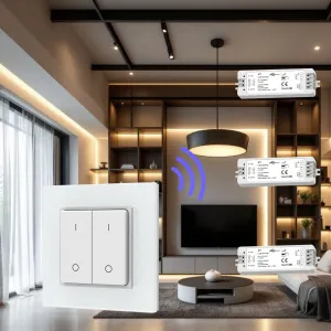 LEDprodukt LED ovládač RF12 glass 2 okruhy