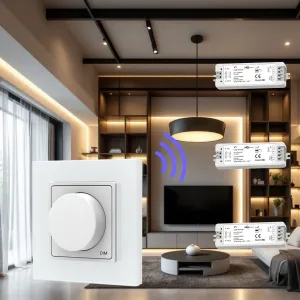 LEDprodukt LED ovládač RF12 glass otočný