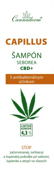Cannaderm Seborea CBD+ šampón proti lupinám 150 ml