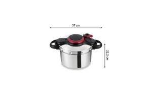 Tlakový hrniec Tefal Clipso Minut Easy 6 l P4620768 Nerezový/Čierny