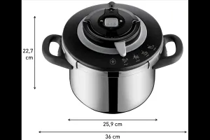 Tlakový hrniec Tefal Clipso+ CHEF 6 l P4550731 Nerezový/Čierny