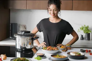 Tlakový hrniec Tefal Clipso+ CHEF 8 l P4551431 Nerezový/Čierny