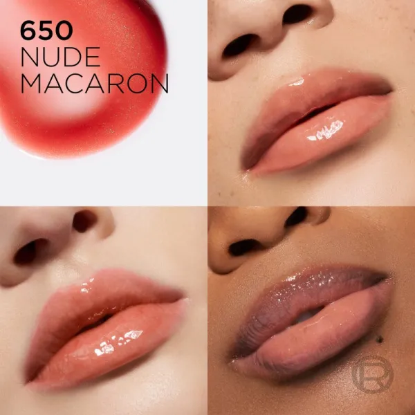 L’Oréal Paris Plump Ambition lesk na pery pre väčší objem s kyselinou hyalurónovou odtieň 650 Nude Macaron ml