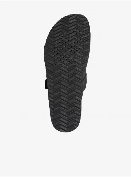 Black Men's Leather Slippers Geox Ghita - Men's