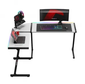 HUZARO Herný stôl HERO 6.0  WHITE RGB
