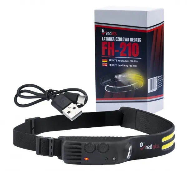 Čelovka, lampa Redats FH-210