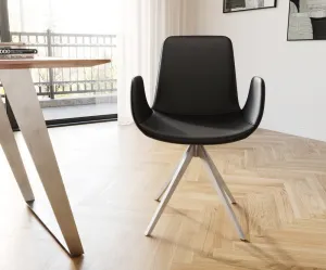 Ilia-Flex otočná stolička s podrúčkami krížová základňa štvorcová