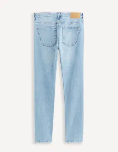 Svetlomodré pánske slim fit džínsy Celio Fotaper