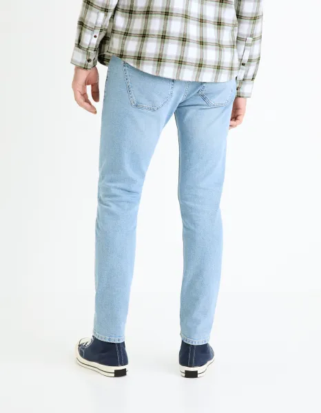 Svetlomodré pánske slim fit džínsy Celio Fotaper