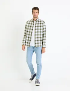 Svetlomodré pánske slim fit džínsy Celio Fotaper