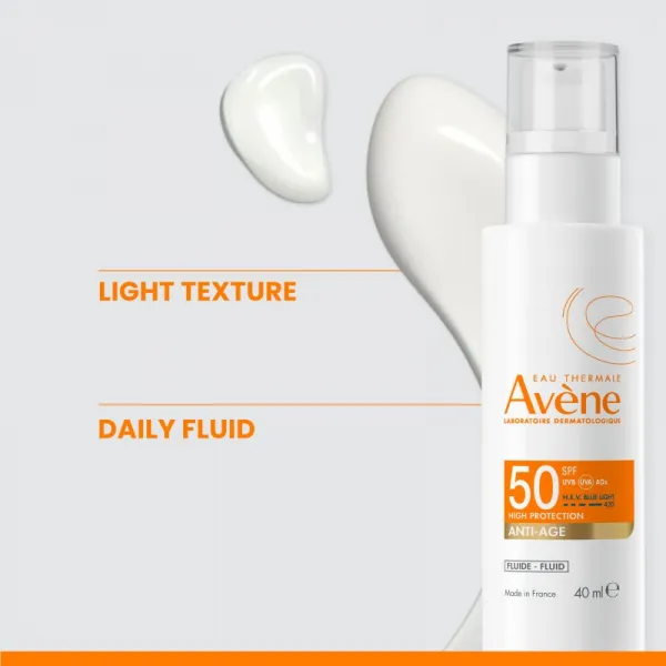 Avène Sun Anti-Age Fluid ochranný fluid proti vráskam SPF 50 40 ml