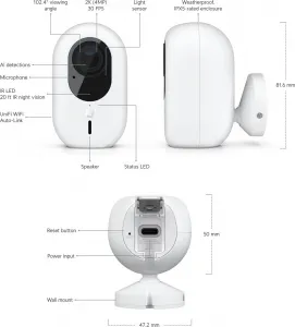 Ubiquiti UBNT UVC-G4-INS - Camera G4 Instant