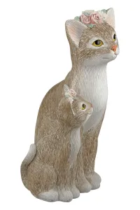 Gilde Dekorační figurka Kočka Nala s kotětem