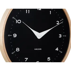 Karlsson 5995BK dizajnové nástenné hodiny čierne,priemer 30 cm