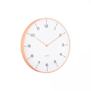 Dizajnové nástenné hodiny Karlsson 6011ORoranžové, priemer 40 cm