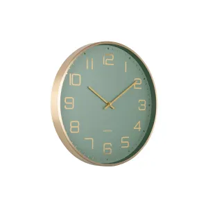 Karlsson 5973GR dizajnové nástenné hodinysvetlozelené, priemer 40 cm