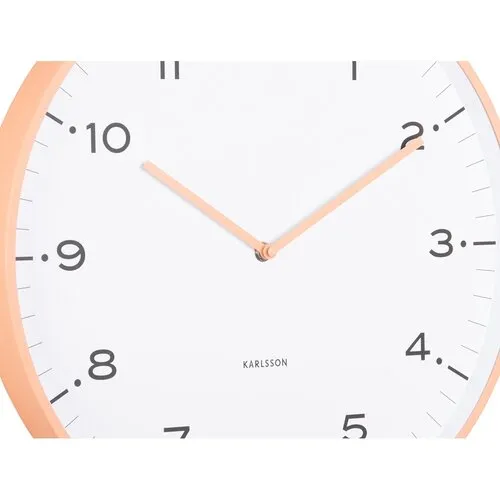 Dizajnové nástenné hodiny Karlsson 6011ORoranžové, priemer 40 cm