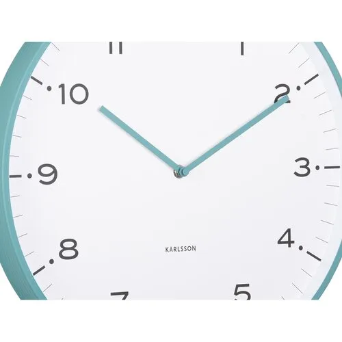 Dizajnové nástenné hodiny Karlsson 6011BL modré,priemer 40 cm