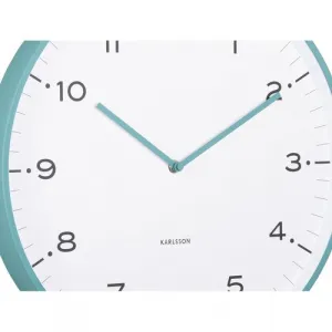 Dizajnové nástenné hodiny Karlsson 6011BL modré,priemer 40 cm