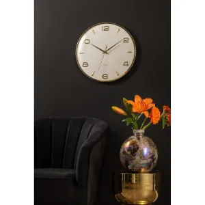 Dizajnové nástenné hodiny Karlsson 6017WH biele,priemer 40 cm