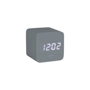 Karlsson 5982GY dizajnové LED hodiny s budíkomsivé, 7 cm