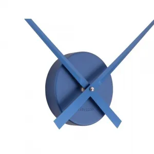 Karlsson 4348DB dizajnové nástenné hodiny modré,priemer 48 cm