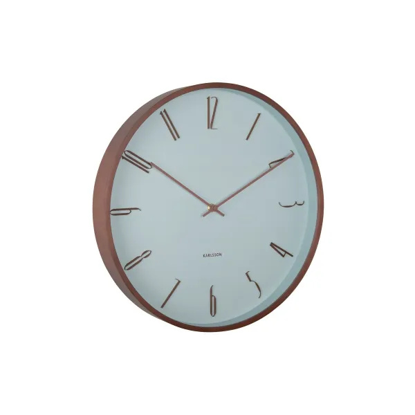 Dizajnové nástenné hodiny Karlsson 6014BL modré,priemer 40 cm