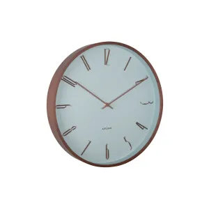 Dizajnové nástenné hodiny Karlsson 6014BL modré,priemer 40 cm