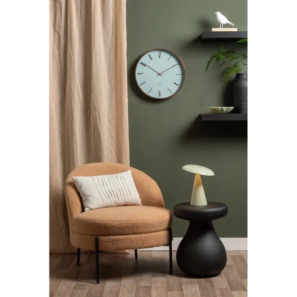 Dizajnové nástenné hodiny Karlsson 6014BL modré,priemer 40 cm