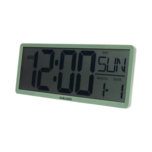 Digitálne hodiny Karlsson 6020GR sivé, 35 cm