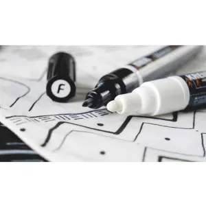Fixky na textil Black and White 4 ks - KREUL