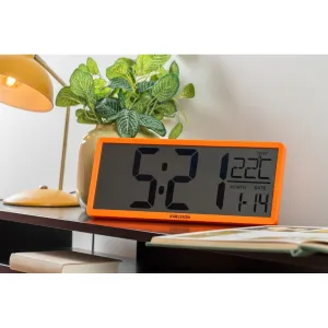 Digitálne hodiny Karlsson 6020OR oranžové, 35 cm