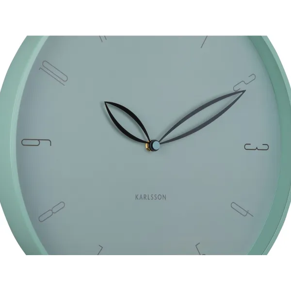 Dizajnové nástenné hodiny Karlsson 6012BL modré,priemer 40 cm