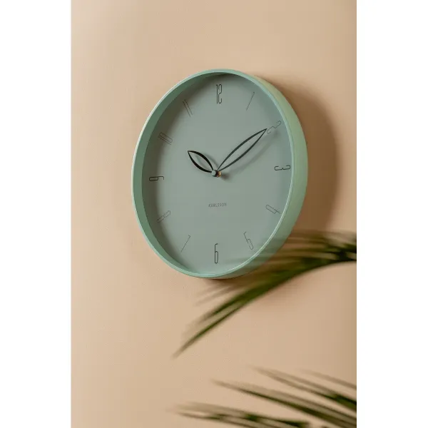 Dizajnové nástenné hodiny Karlsson 6012BL modré,priemer 40 cm