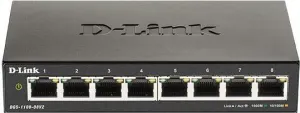 D-Link DGS-1100-08V2 8-portový gigabitový inteligentný riadený prepínač, bez ventilátora