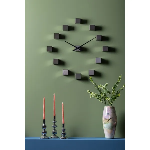 Dizajnové nástenné hodiny Karlsson KA5974GY sivé,priemer 80 cm
