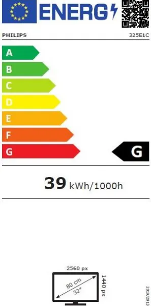 Philips MT VA LED 31,5" 325E1C/00 - VA panel, 2560x1440, D-Sub, HDMI, DP, zakrivený