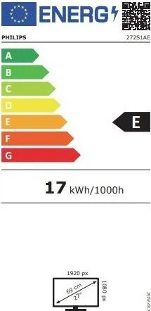 Philips MT IPS LED 27" 272S1AE/00 - panel IPS, 1920x1080, D-Sub, DVI-D, HDMI, DP, reproduktory, pivot