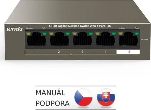Tenda TEG1105P-4-63W - PoE AT Switch