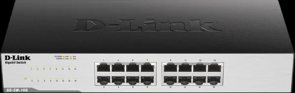 D-Link GO-SW-16G 16-portový GIGABIT EASY DESKTOP SWITCH