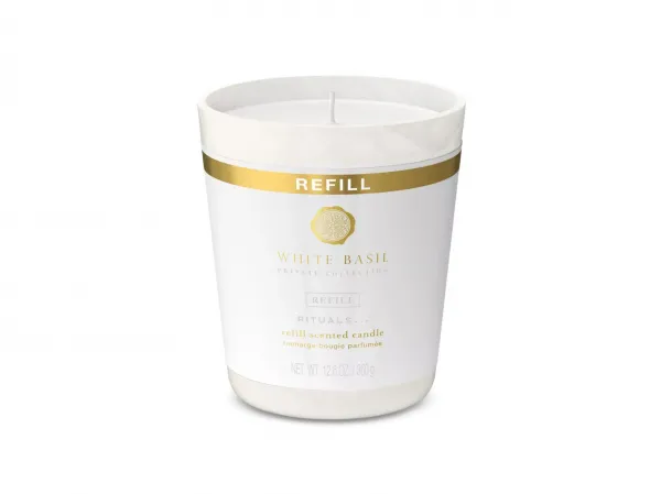 White Basil Refill Scented Candle
