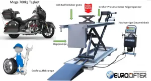 Eurolifter Zdvihák na motorky 700kg - elektrohydraulický