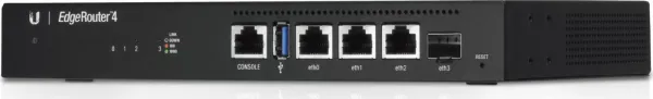 Ubiquiti UBNT EdgeMAX EdgeRouter 4 [1GHz štvorjadrový CPU, 1GB RAM, EdgeOS, 3 gigabitové porty + 1xSFP slot, bez ventilátora]