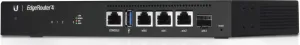 Ubiquiti UBNT EdgeMAX EdgeRouter 4 [1GHz štvorjadrový CPU, 1GB RAM, EdgeOS, 3 gigabitové porty + 1xSFP slot, bez ventilátora]