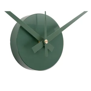 Karlsson 6001GR dizajnové samolepiace hodiny zelená, pr. 40 cm