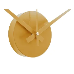 Karlsson 6001YE dizajnové samolepiace hodiny žltá, pr. 40 cm